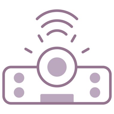 video kamera ikonu vektör illüstrasyonu