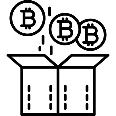 bitcoin. Web simgesi basit tasarım