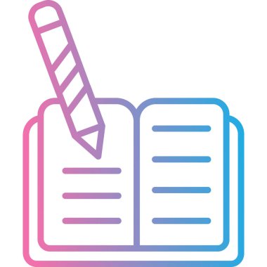 Kalem. Web simgesi basit illüstrasyon