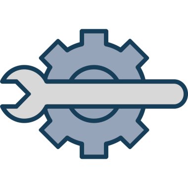 Ayarlama. Web simgesi basit illüstrasyon