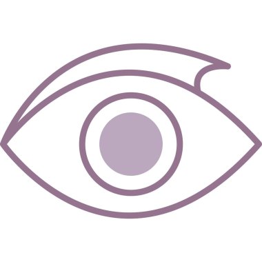 Göz simgesi vektör illüstrasyonu