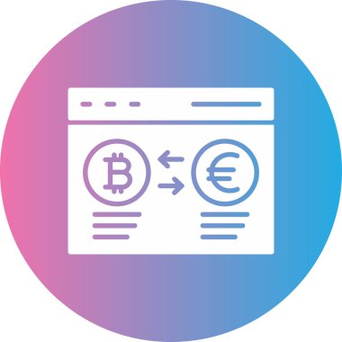 para birimi değişim simgesi, vektör basit illüstrasyon tasarımı