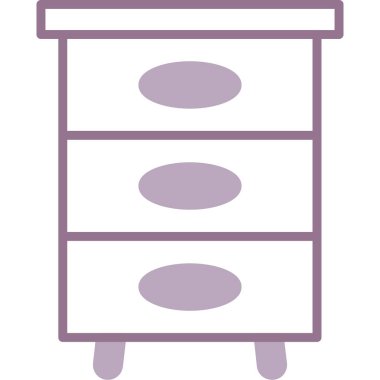 Dolap. Web simgesi basit illüstrasyon