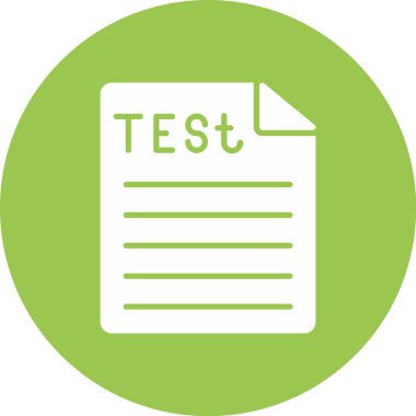 Test işareti simgesi. test simgesi sembolü.