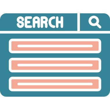 Ara. Web simgesi vektör illüstrasyonu