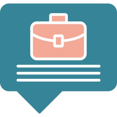 Çanta. Web simgesi basit illüstrasyon