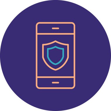 Akıllı telefon simgesinin vektör illüstrasyonu