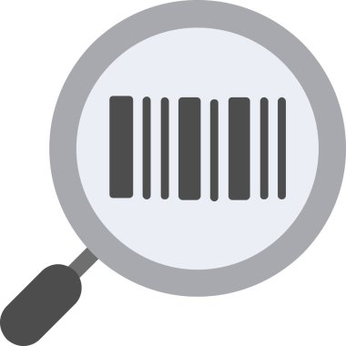 kod barkod simgesi düz biçimli