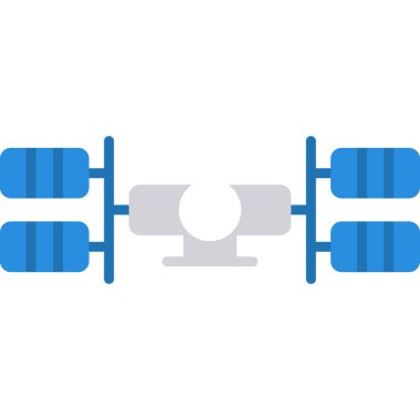 dambıl simgesi, vektör illüstrasyonu