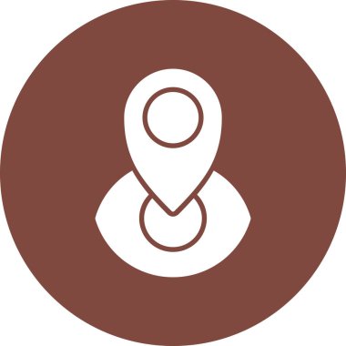 Konum simgesinin vektör illüstrasyonu