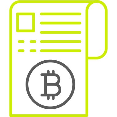 bitcoin. Web simgesi basit illüstrasyon