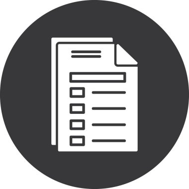 Belge simgesinin vektör illüstrasyonu