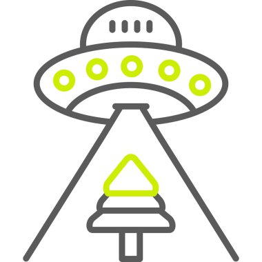 Uzaylı UFO simgesi - özet biçimi