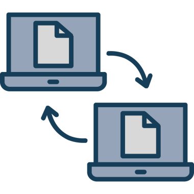 Bilgisayar dizini simgesi doldurulmuş ana hatlar biçiminde