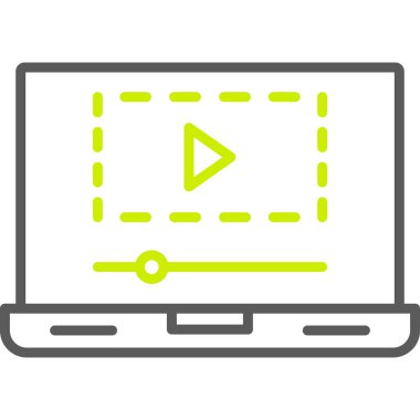 video oynatıcı vektör simgesi