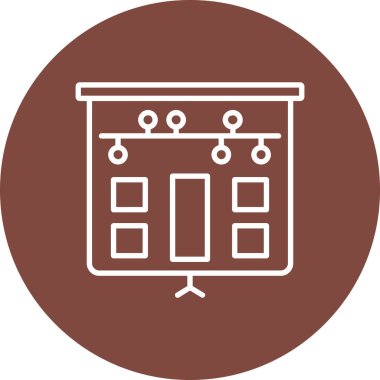 Modern yapı simgesinin vektör illüstrasyonu