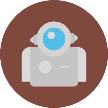 Kamera. Web simgesi basit illüstrasyon