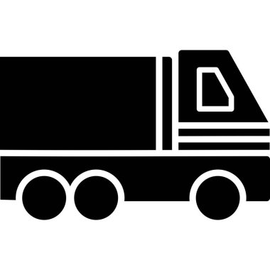 kargo aracı ikon vektör illüstrasyonu