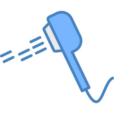 beyaz arkaplanda izole edilmiş modaya uygun düz biçimdeki kablo tıkacı simgesi.