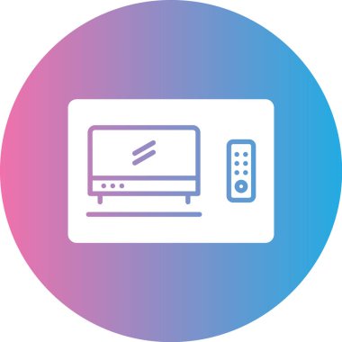 Vektör TV simgesi illüstrasyonu