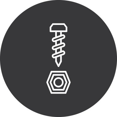 Modern b 'nin vektör çizimi tornavida simgesinden yoksun