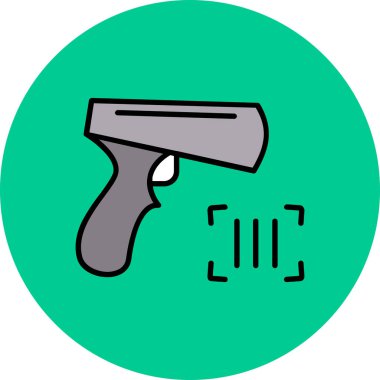 vektör tabancası illüstrasyonu