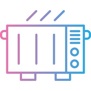 Sunucu. Web simgesi basit illüstrasyon