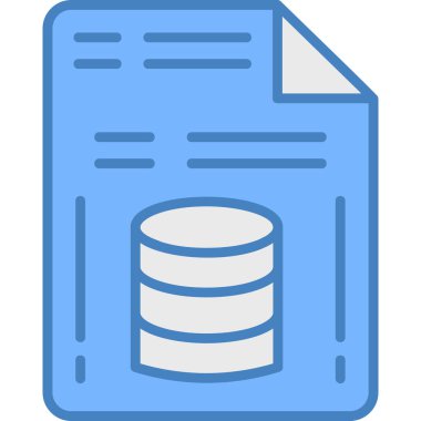 Belge. Web simgesi basit illüstrasyon