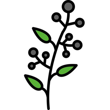 bitki web simgesi basit illüstrasyon
