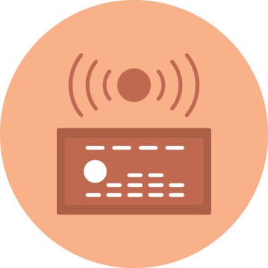 Radyo simgesinin vektör illüstrasyonu