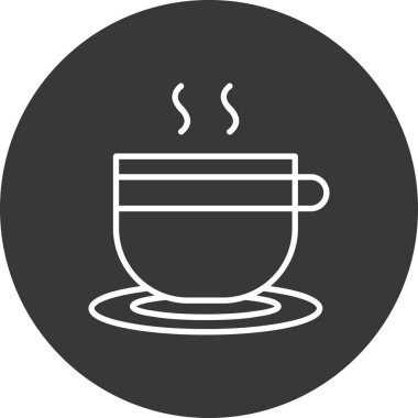 kahve fincanı ikonu vektör illüstrasyonu