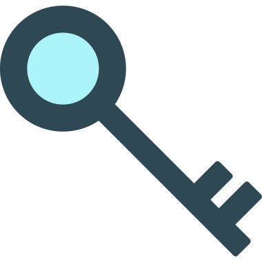 Anahtar simgesi vektör illüstrasyonu