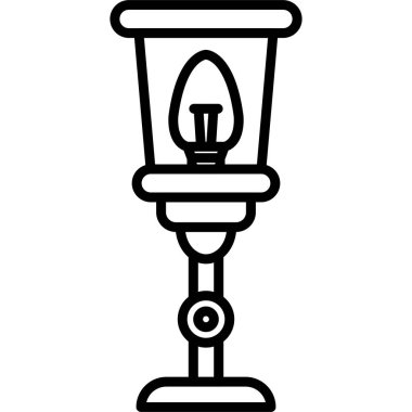 mum lambası simgesi taslak biçiminde