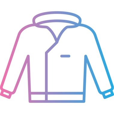 Erkek ceketinin modern vektör simgesi