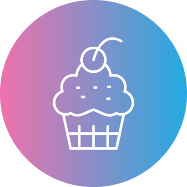 Kek simgesinin vektör illüstrasyonu