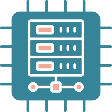 data ağı vektör simgesi modern basit vektör illüstrasyonu