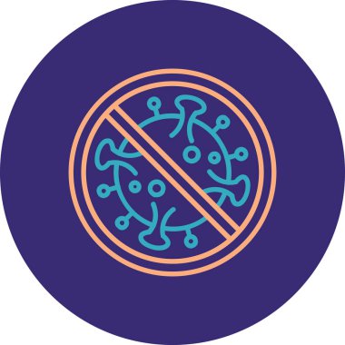 Dumansız ikonun vektör illüstrasyonu