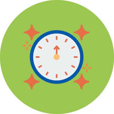 Saat. Web simgesi basit illüstrasyon