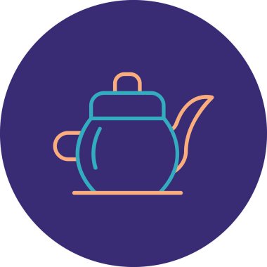 Çay. Web simgesi basit illüstrasyon