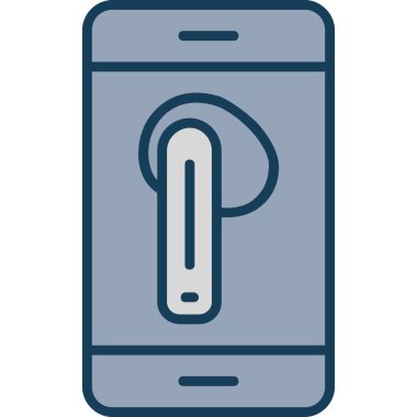 Kilit simgesi vektör illüstrasyon tasarımlı akıllı telefon