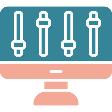 Çekiç ikonu vektör illüstrasyonu