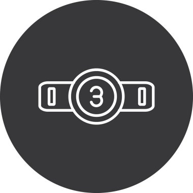 Tek izole edilmiş simgenin vektör illüstrasyonu