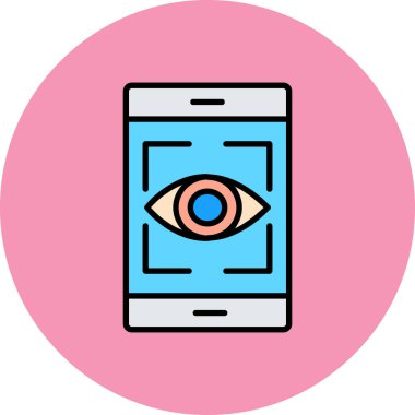 Göz. Web simgesi basit illüstrasyon