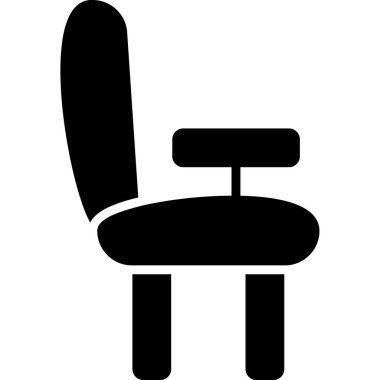 Sandalye. Web simgesi basit illüstrasyon