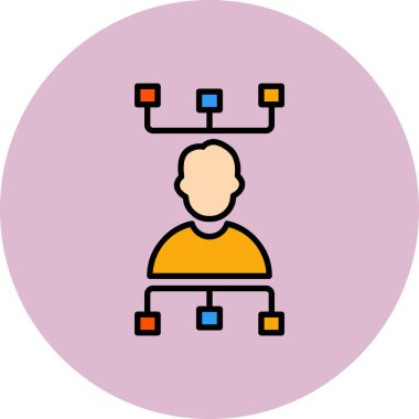 İnsan simgesinin vektör illüstrasyonu