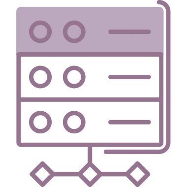 Web simgesi, basit vektör illüstrasyonu