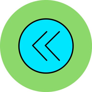 Ok. Web simgesi basit illüstrasyon