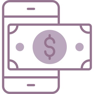 Dolar simgesi vektör illüstrasyonu