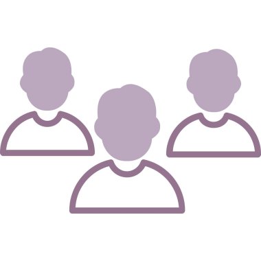 grup insanları ikon vektör illüstrasyonu