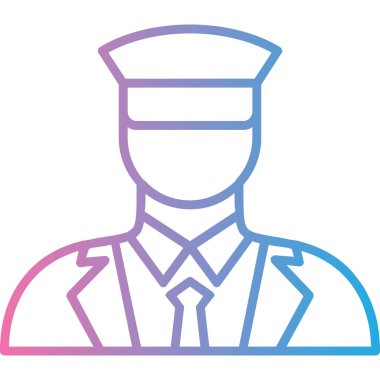 İş adamı. Web simgesi basit illüstrasyon